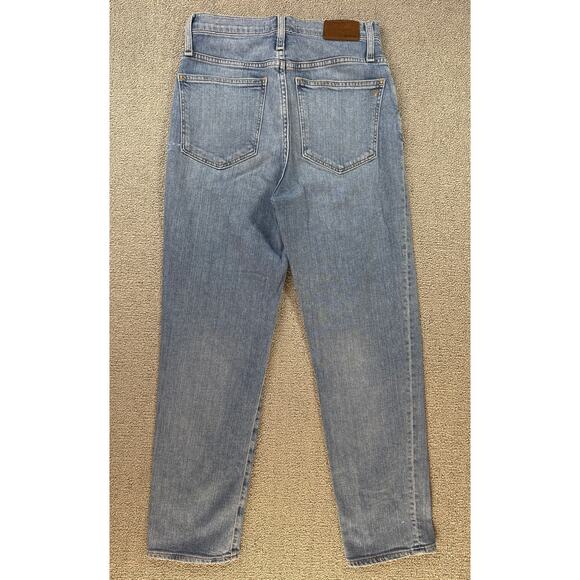 Madewell Classic Straight Jean Distressed Denim High Rise Size 26 - Picture 2 of 11